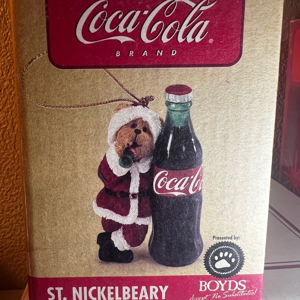 Coca Cola collectible ornament Boyd’s bears collection